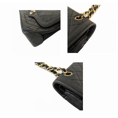 CHANEL シャネル マトラッセ チェーン ショルダーバッグ 黒 ブラック
