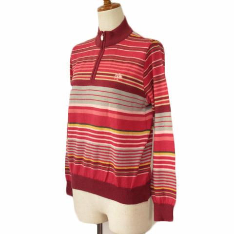 ケンゾー KENZO セーター ニット ボーダー ハーフジップ ウール 1