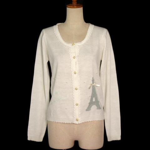 axes femme（アクシーズ ファム） カーディガン ニット レース 刺繍