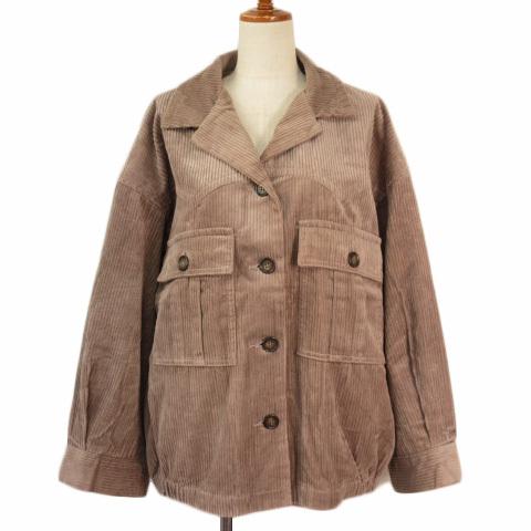 中古 ダブルクローゼット W Closet コーデュロイ開襟bigブルゾン F モカグレー レディース ベクトル 古着 176 ブランド古着販売のベクトル 通販 Yahoo ショッピング