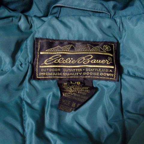 Eddie Bauer 黒タグ 裏地総柄 コットンブルゾン 向かい合い 多 Eddie Bauer 黒タグ 裏地総柄 コットンブルゾン 向かい合い 多