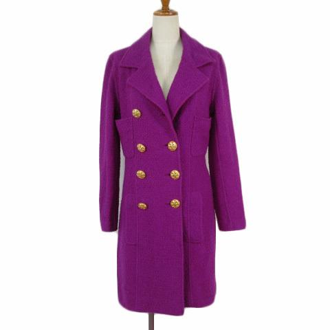 CHANELシャネルダウンコート36 濃紫 2025年最新】CHANEL レディース ダウンジャケットの人気アイテム