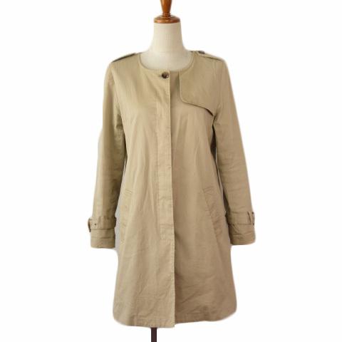 Free Size New限定品 美品 Soffitto ノーカラーロングコート サイズf 黄土色 袖ギャザー ロングコート ジャケット アウターfree Size Www Marengoef Com