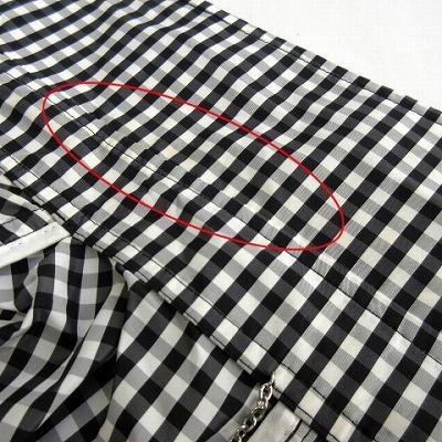 クレージュ courreges トレンチコート ギンガムチェック 38 黒 