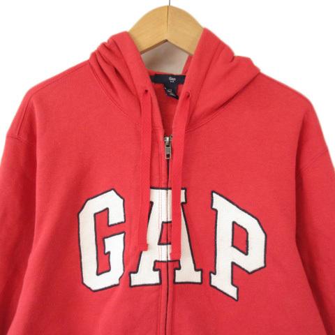 GAP ギャップ パーカー ジップアップ スウェット 裏起毛 S 赤 GAP ギャップ パーカー ジップアップ スウェット 裏起毛 S 赤