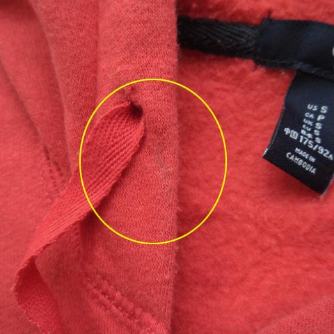GAP ギャップ パーカー ジップアップ スウェット 裏起毛 S 赤 GAP ギャップ パーカー ジップアップ スウェット 裏起毛 S 赤