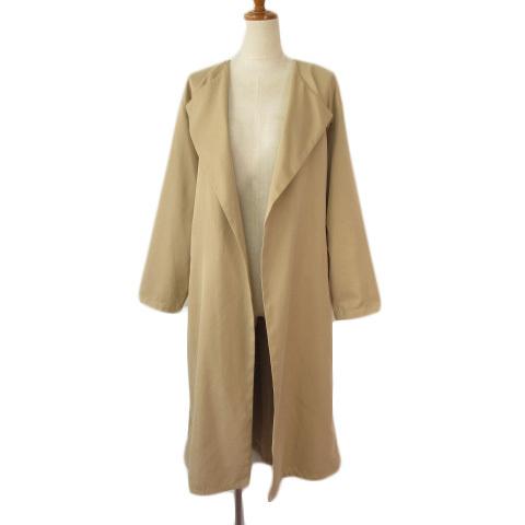 ショコラフィネローブ chocol raffine robe 開襟ロングコート F ショコラフィネローブ chocol raffine robe 開襟ロングコート F