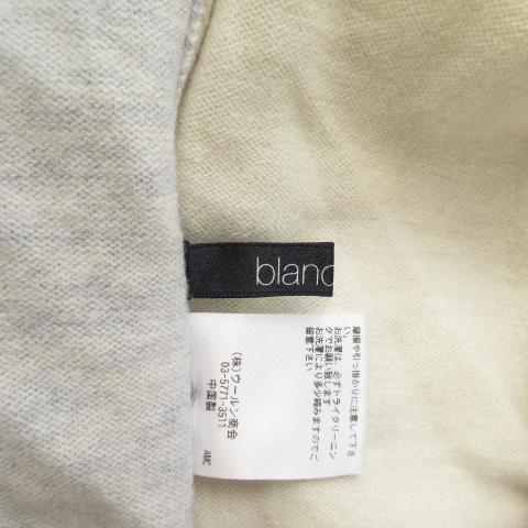 blancvert ブランベール カットソー ニット ウール 40 グレー blancvert ブランベール カットソー ニット ウール 40 グレー オフ