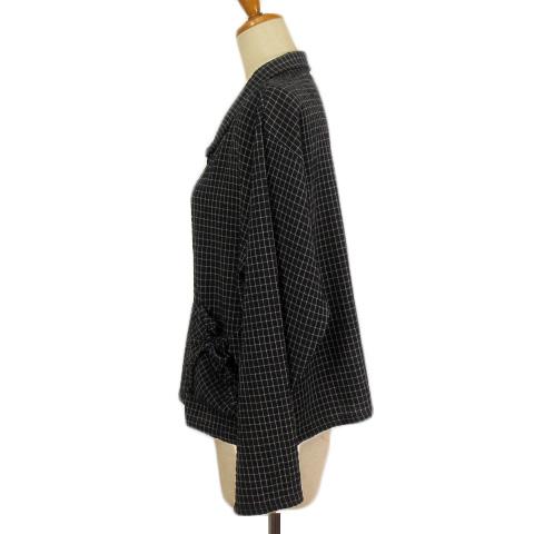 コイビトミサキ koibitomisaki シャツ ブラウス チェック リボン 黒 