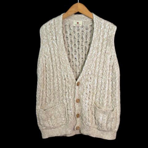 CARRAIG DONN キャレイグドン ベスト ニット リネン混 M アイルランド
