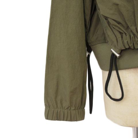 ZARA ザラ ジャケット ブルゾン ma-1 ドローコード M カーキ ZARA ザラ ジャケット ブルゾン ma-1 ドローコード M カーキ