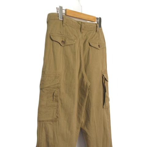 ランズエンド LANDS' END パンツ カーゴ ワーク コットン 82 茶 カーキ