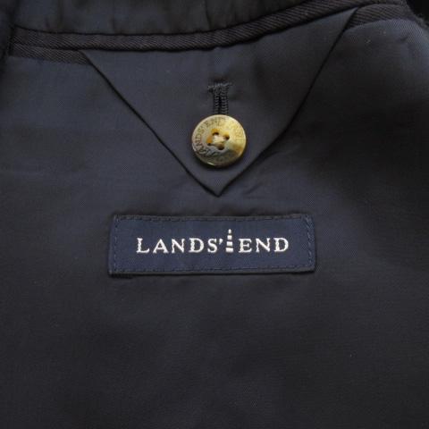 ランズエンド LANDS' END ジャケット テーラード コットン 40 紺 ランズエンド LANDS' END ジャケット テーラード コットン 40 紺