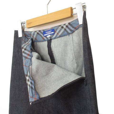 バーバリーブルーレーベル　スカート　デニム生地　38 BURBERRY BLUE LABEL バーバリーブルーレーベル スカート デニム