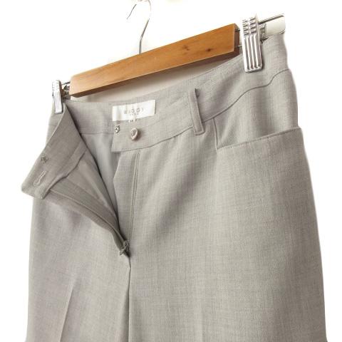 銀座マギー MAGGY パンツ ストレート スリット センタープレス 36