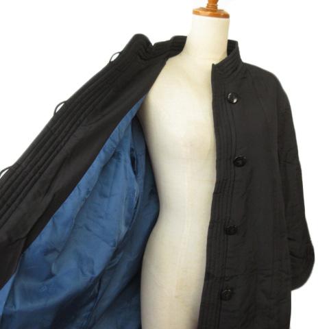 ロングコート(MARIO VALENTINO) スノーピークエルフィールドMARIO VALENTINO ブラックロングコート