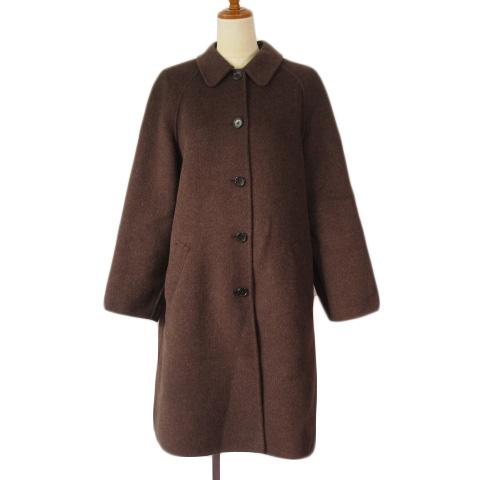 ほぼ未使用✨　バーバリー　ウールコート　ステンカラー　38 ブラウン バンベール VINVERT コート ステンカラー ウール 9 茶 ブラウン
