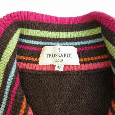 トラサルディ TRUSSARDI GOLF ゴルフ セーター ニット ハーフジップ 