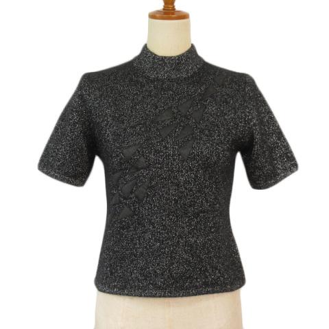 ハナエモリ HANAE MORI セーター ニット ハイネック ラメ