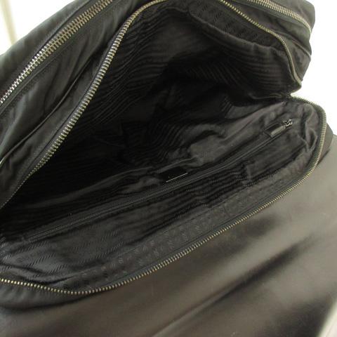 PRADA（プラダ） バッグ ビジネス ブリーフケース レザー ナイロン 黒