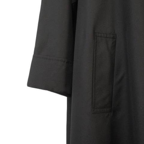 LEONARD レオナール コート ステンカラー シルク 9 黒 ブラック  