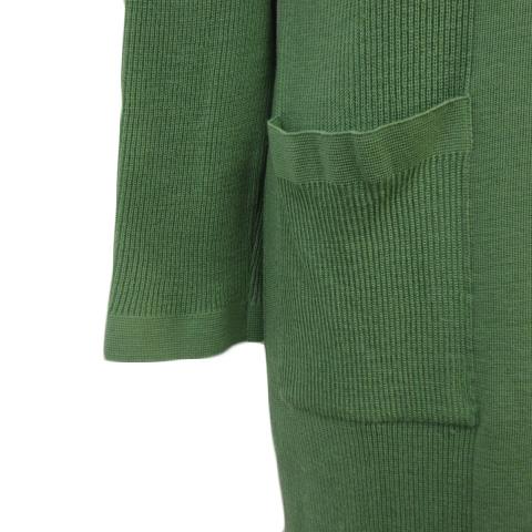 コルディア CORDIER カーディガン ニット ウール 40 緑 グリーン  