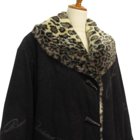 マダムビーン 伊万里 コート 中綿 トグルボタン ヒョウ柄 レオパード M