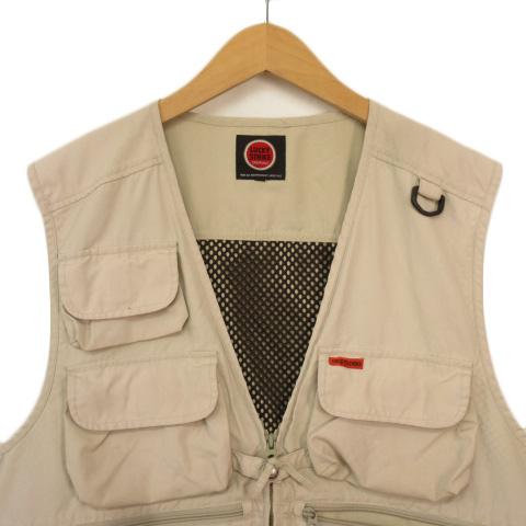 【希少】SEAWAY80〜90年代フィッシングベスト ライトベージュ　 M LUCKY STRIKE ラッキーストライク フィッシングベスト 2L ベージュ