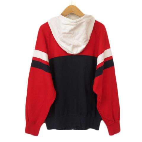 フィラ FILA ヴィンテージ 鐘紡 パーカー ジップアップ スウェット 赤