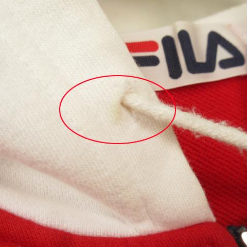 ビンテージFILA ジップアップジャケット レッド 90s vintage FILA zip up ジップアップ ブルゾン - メルカリ