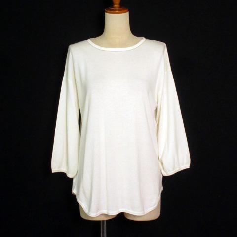 新品未使用/ダーマコレクション/リネン ホワイト チュニック 五分袖