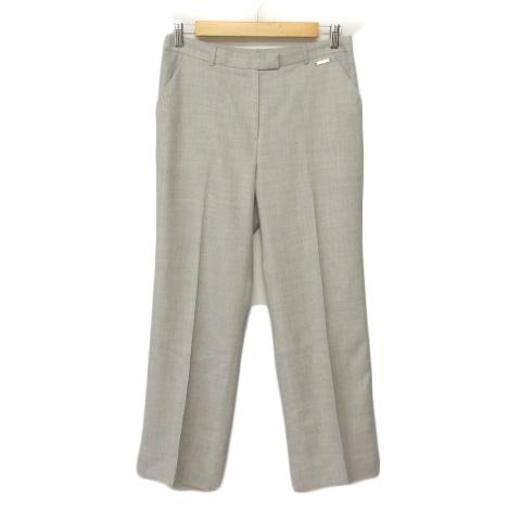 ダックス DAKS パンツ ストレート センタープレス ウール 42 グレー