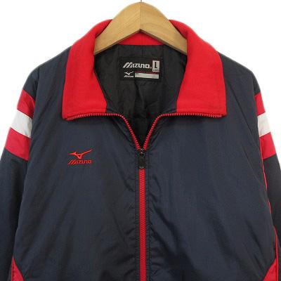 ミズノ MIZUNO 野球 グラウンドコート 中綿 L 紺 ネイビー メンズ