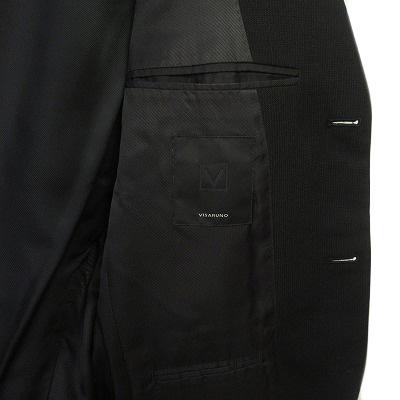 ビサルノ VISARUNO スーツセットアップ  3ボタン 黒ブラック メンズ｜vectorpremium｜03