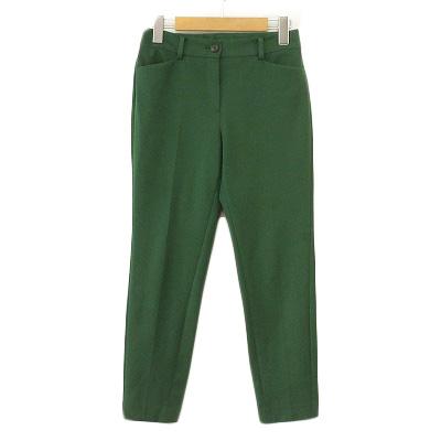 プラステ PLST パンツ テーパード ストレッチ XS 緑 グリーン