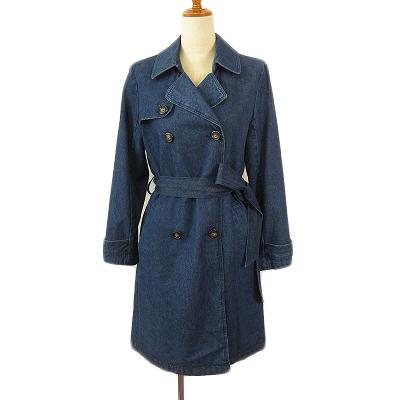 アズノウアズ as know as トレンチコート デニム フリー 青 ブルー  