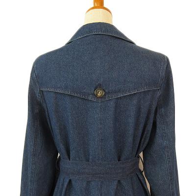 アズノウアズ as know as トレンチコート デニム フリー 青 ブルー  