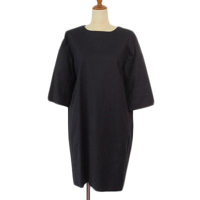 ルグラジック Le glazik ワンピース 七分袖 ストレッチ コットン