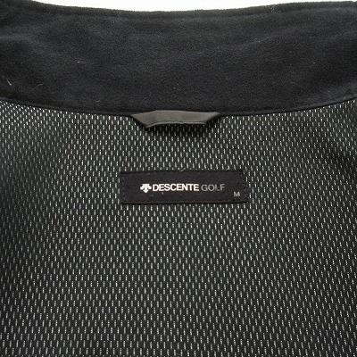 デサント DESCENTE GOLF ゴルフ ジャケット ブルゾン 中綿 M グレー 黒