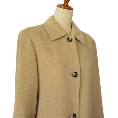 コルディア CORDIER コート ステンカラー アンゴラ ウール 40 ベージュ