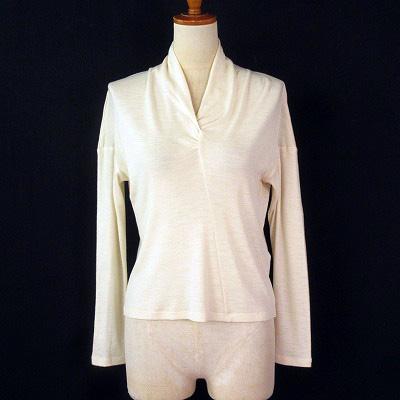 HIROKO KOSHINO ヒロココシノ カットソー ニット ショールカラー  