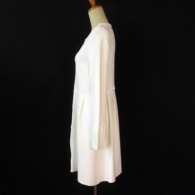ピノーレ PINORE カーディガン ニット Wジップ ラインストーン フレア 