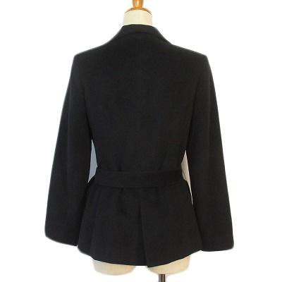 【新品】18AW アンゴラウールシャギー ラップコート 黒 036DE7B7-1AF3-4F3D-B86E-