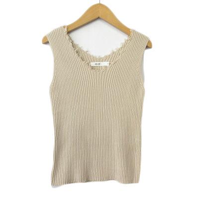 完売✴︎WRAPINKNOT ベージュニットタンクトップ WRAPINKNOT（タンクトップ）のフリマアイテム一覧