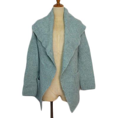 アナイ ANAYI カーディガン トッパー ニット フード ウール 38