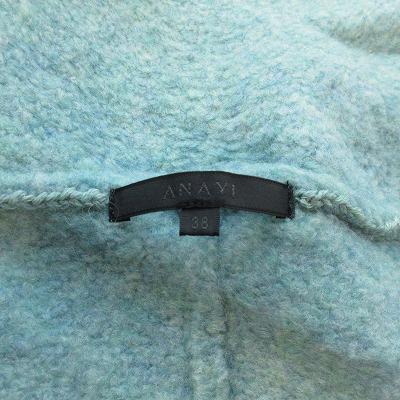 アナイ ANAYI カーディガン トッパー ニット フード ウール 38
