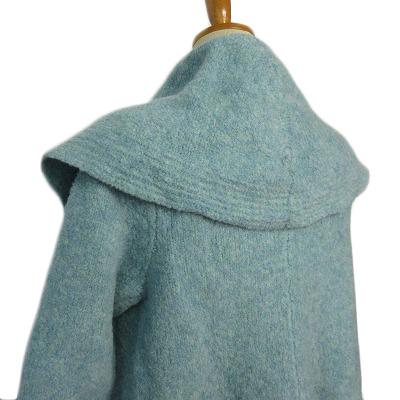 アナイ ANAYI カーディガン トッパー ニット フード ウール 38