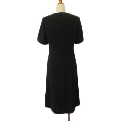 【美品】マリクレールmarie claire Forum 高級ブラックフォーマル マリクレール MARIE CLAIRE forum ワンピース フォーマル 半袖 9 黒
