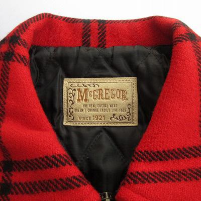 マックレガー マクレガー McGREGOR ジャケット チェック 中綿 ウール L
