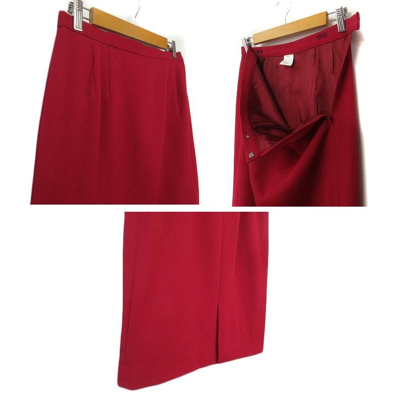 レリアン Leilian スーツ ノーカラージャケット スカート ウール 13+